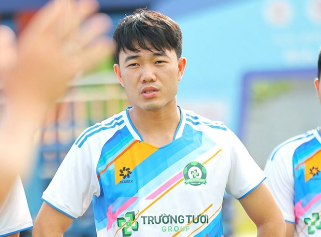 Xuân Trường trong màu áo Bình Phước. 